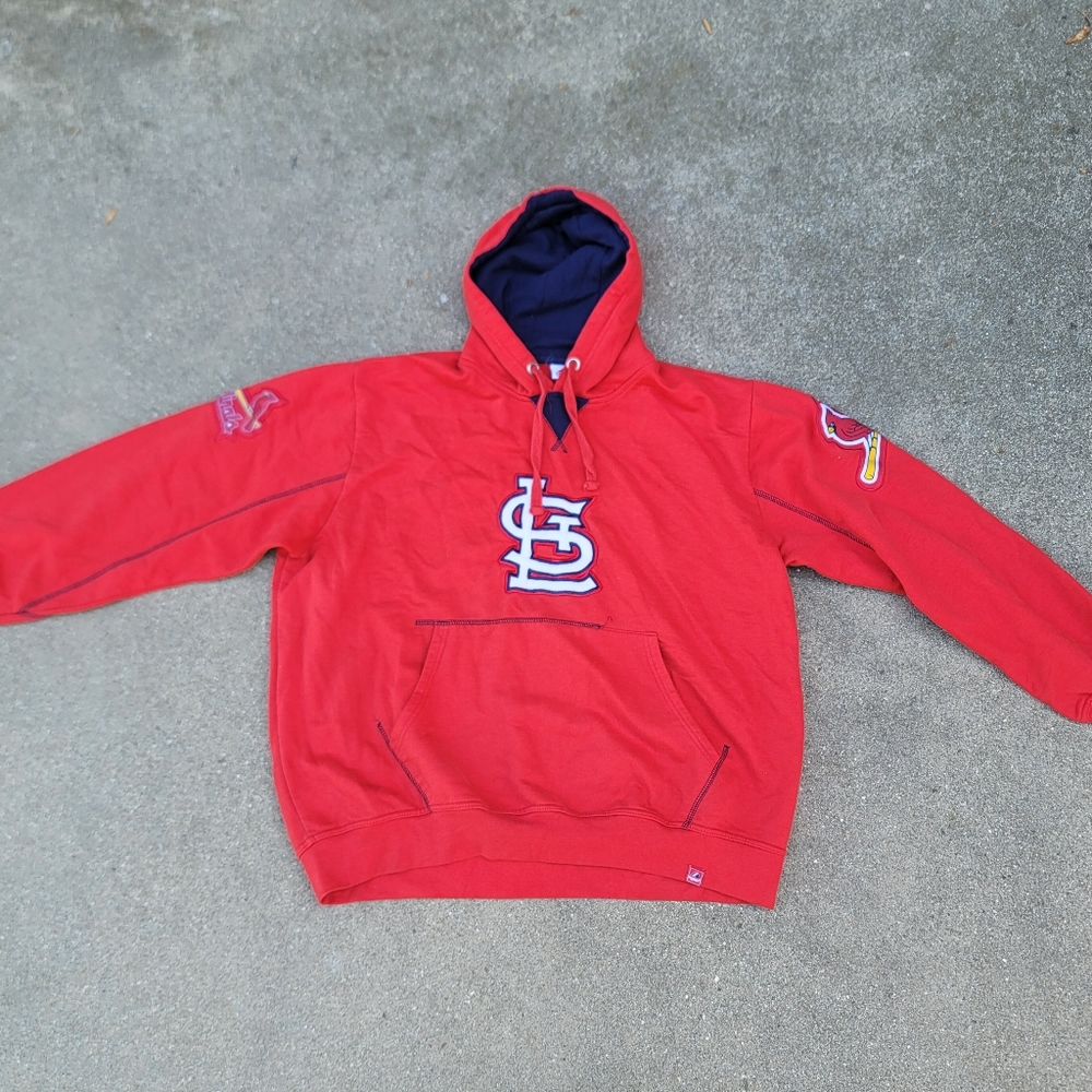 Vtg Majestic St Louis Cardinals Pullover Hoodie
